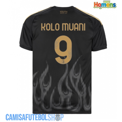 Camisa de time de futebol Juventus Randal Kolo Muani #9 Replicas 3º Equipamento 2026-27 Manga Curta